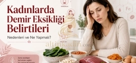 kadınlarda demir eksikliği belirtileri, demir eksikliği, kansızlık belirtileri, ferritin düşüklüğü, adet kanaması, yorgunluk, saç dökülmesi, kadın sağlığı, demir içeren besinler